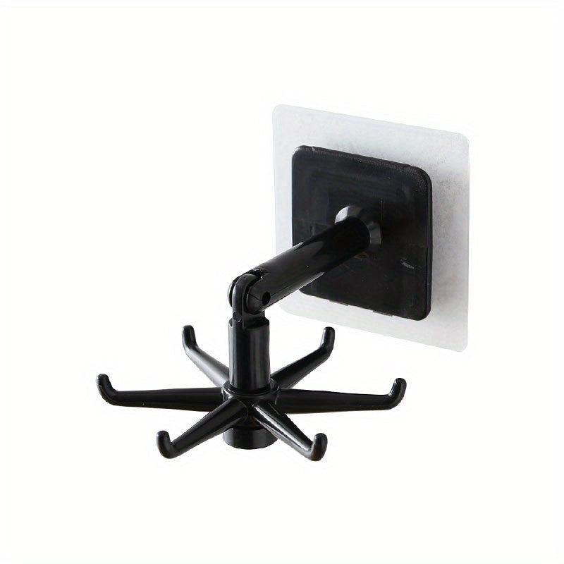 Creative 6 Hook Rotatable Hanger for Handbags, Clothes, Kitchen Utensils