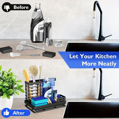 Sink Organizer with Removable Drain Pan Keep Your Sink Clean