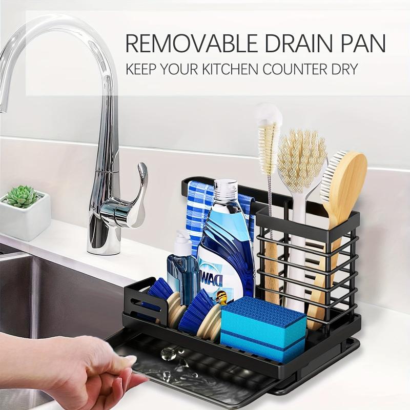 Sink Organizer with Removable Drain Pan Keep Your Sink Clean