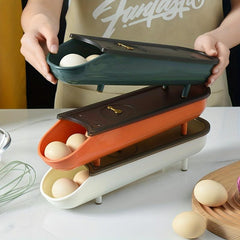 Stackable Egg Dispenser and Storage Box for Refrigerator