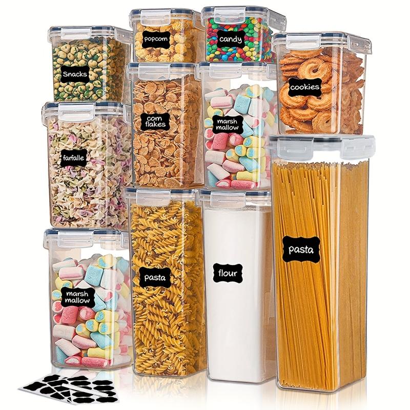 BPA Airtight Food Storage Container with Lid, 24 Labels, Marker, Dishwasher Safe