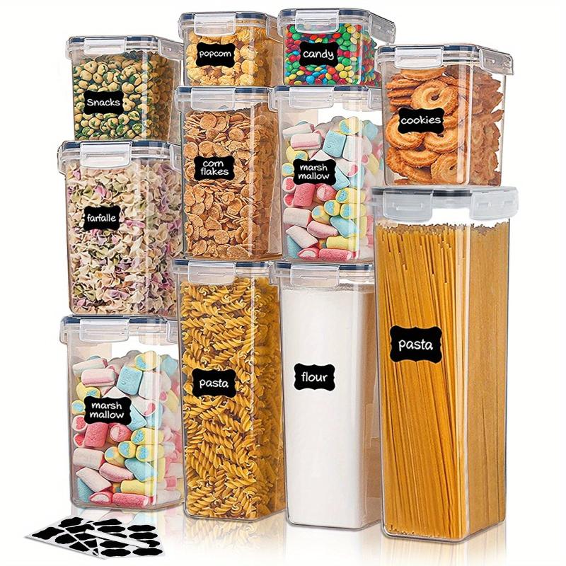 BPA Airtight Food Storage Container with Lid, 24 Labels, Marker, Dishwasher Safe