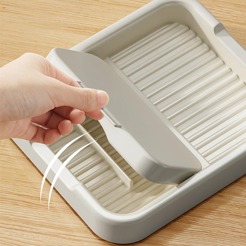 1pc Folding Pot Lid Rack Spoon Holder
