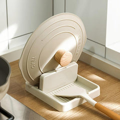 1pc Folding Pot Lid Rack Spoon Holder