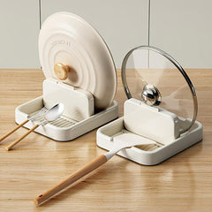 1pc Folding Pot Lid Rack Spoon Holder
