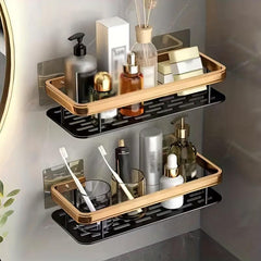 Wall Hanging Basket Single Layer Kitchen Shelf Rustproof Basket Spice Organizer