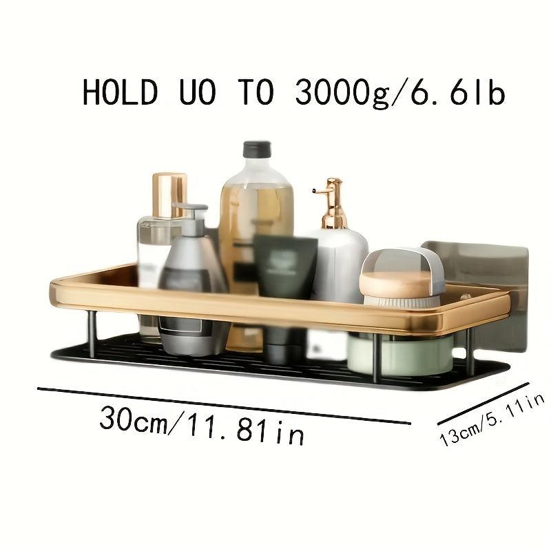 Wall Hanging Basket Single Layer Kitchen Shelf Rustproof Basket Spice Organizer