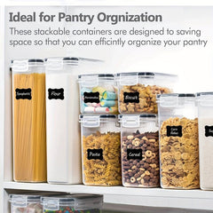 12pcs Airtight Food Storage Containers BPA Free Dry Food Canisters