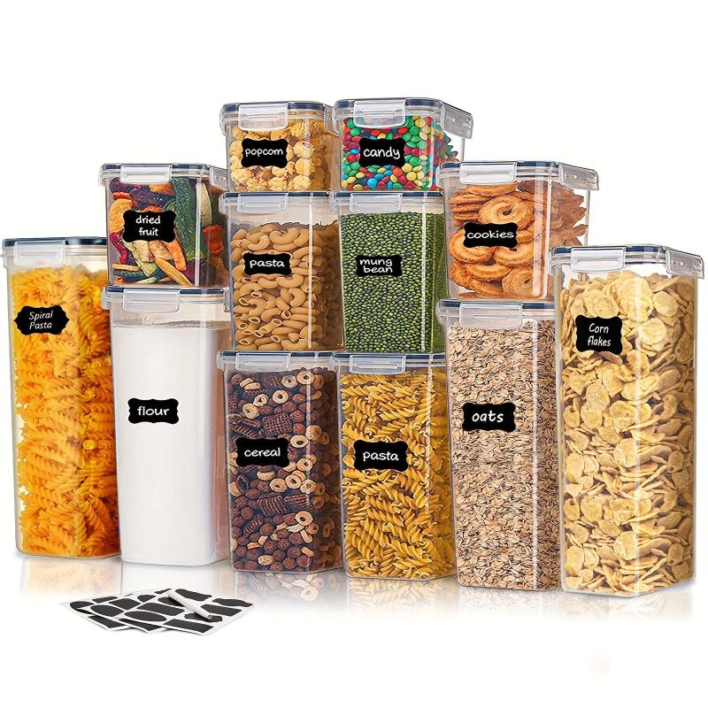 12pcs Airtight Food Storage Containers BPA Free Dry Food Canisters