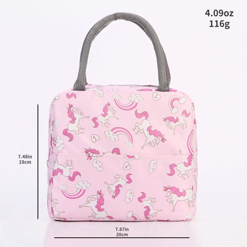 Unicorn Insulated Lunch Bag Aluminum Foil Leakproof Freezable