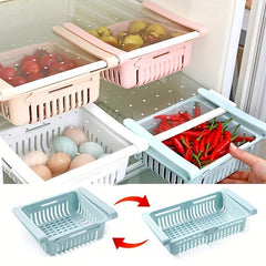 Refrigerator Hanging Storage Basket Layered Shelves Pull-out Egg Rack Kitchen