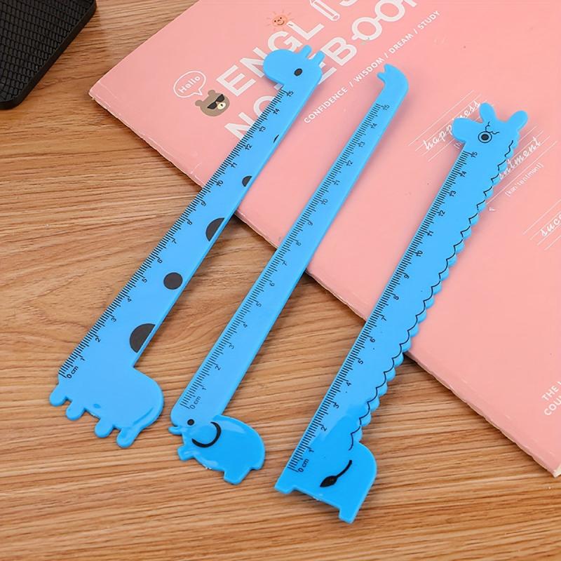 Blind Box Pack of 4 Creative Cartoon Rulers for Students