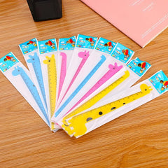 Blind Box Pack of 4 Creative Cartoon Rulers for Students