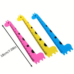 Blind Box Pack of 4 Creative Cartoon Rulers for Students