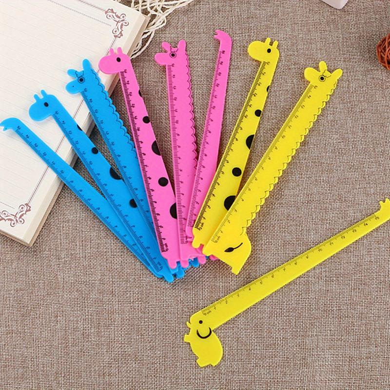 Blind Box Pack of 4 Creative Cartoon Rulers for Students