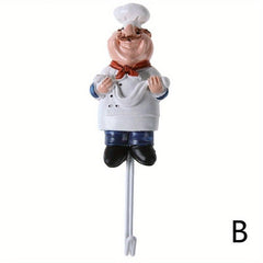 Cartoon Chef Hook for Kitchen and Bathroom Storage