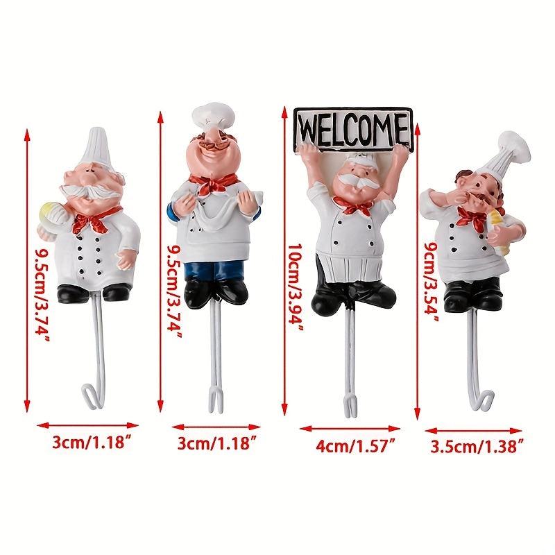 Cartoon Chef Hook for Kitchen and Bathroom Storage