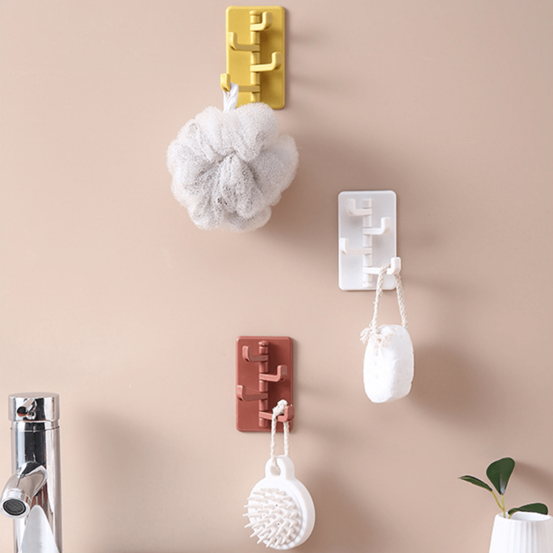 Creative Self-adhesive Organ Hook Storage Rack Wall Shelf