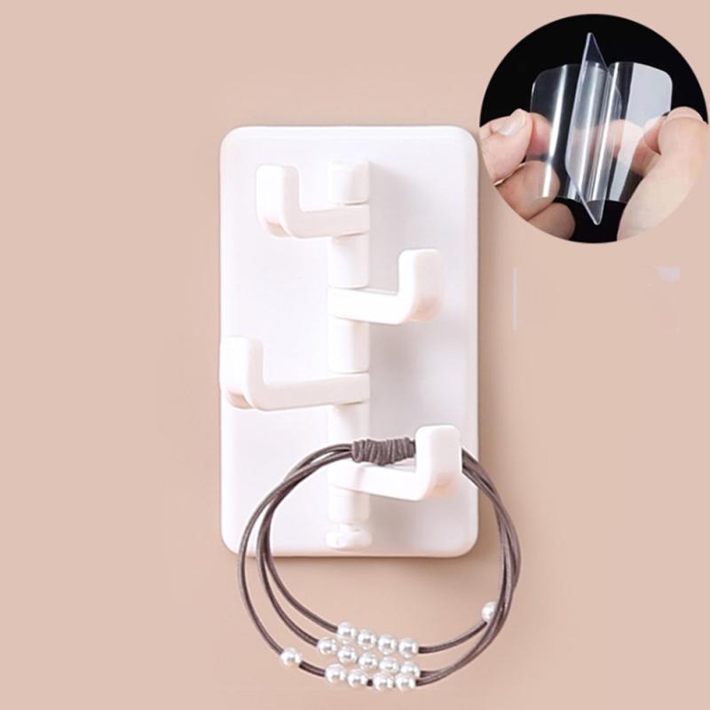 Creative Self-adhesive Organ Hook Storage Rack Wall Shelf