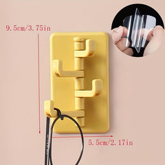 Creative Self-adhesive Organ Hook Storage Rack Wall Shelf