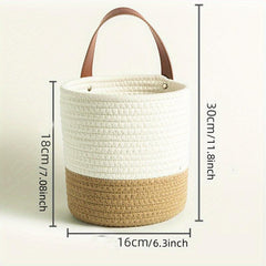 Kitchen Hanging Basket Cotton Thread Woven Storage Basket