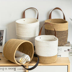 Kitchen Hanging Basket Cotton Thread Woven Storage Basket