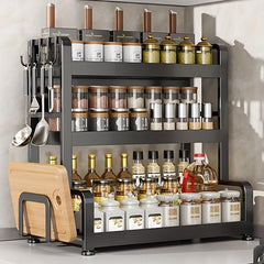 Kitchen Countertop Storage Rack for Chopsticks, Spoons, and Seasoning Jars