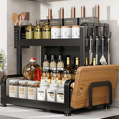 Kitchen Countertop Storage Rack for Chopsticks, Spoons, and Seasoning Jars