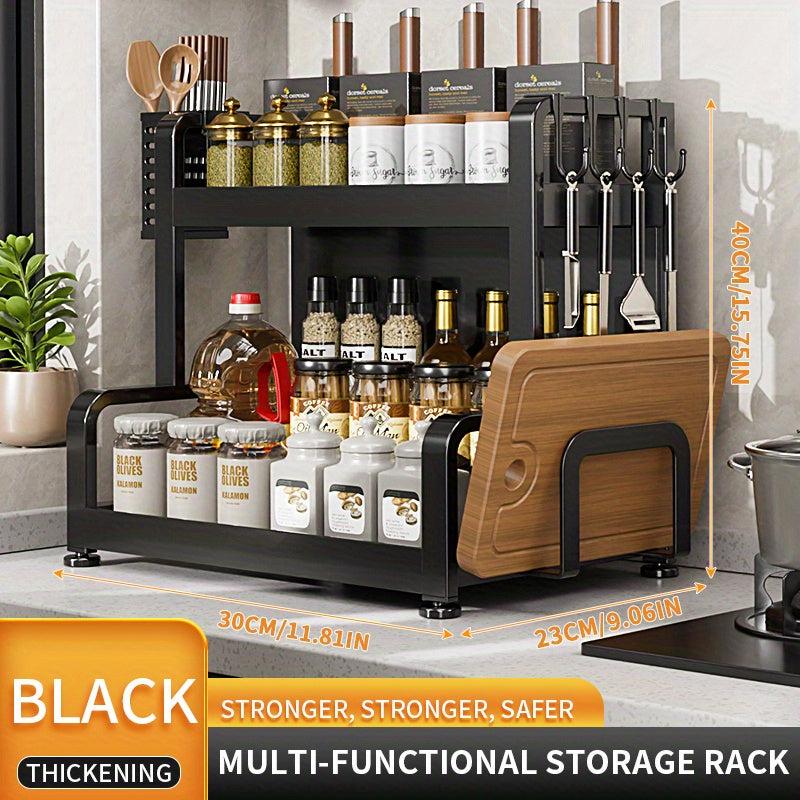 Kitchen Countertop Storage Rack for Chopsticks, Spoons, and Seasoning Jars