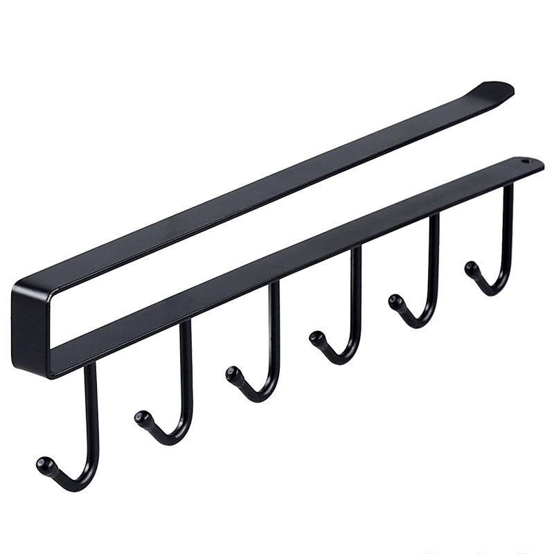 2pcs Under Shelf Mug Hooks for Flat Buttons Cabinet Kitchen
