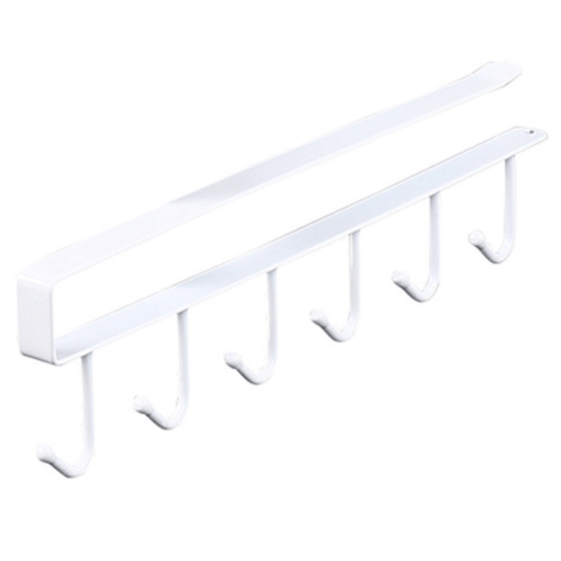 2pcs Under Shelf Mug Hooks for Flat Buttons Cabinet Kitchen