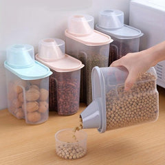 1Pc Airtight Food Storage Containers With Lids Measuring Cup