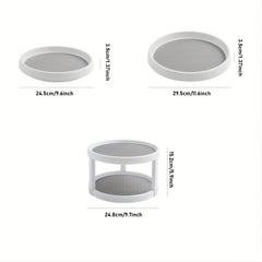 360 Rotatable Spice Rack Lazy Susan for Kitchen Supplies Cosmetics Jewelry