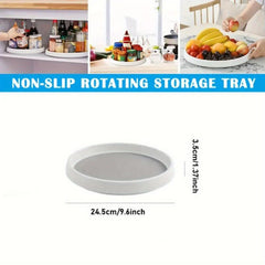 360 Rotatable Spice Rack Lazy Susan for Kitchen Supplies Cosmetics Jewelry