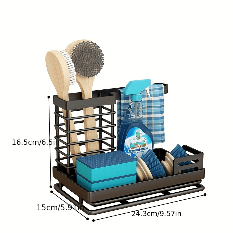 3 In 1 Kitchen Sponge Holder with Drain Tray