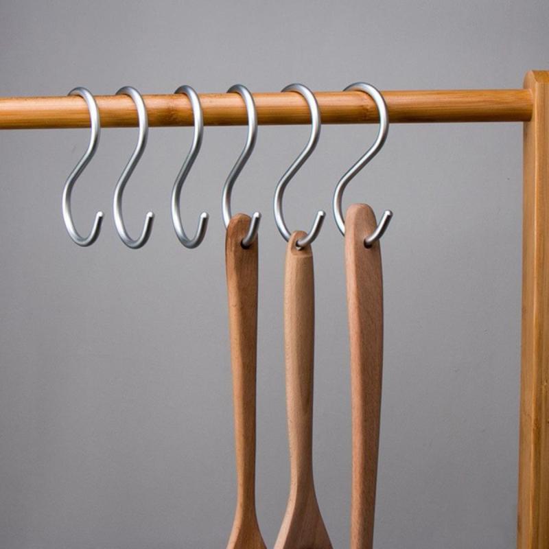 10 pcs S Shaped Hooks for Hanging Plants Clothes Pots Cups Bags Towels