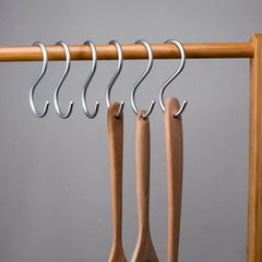 10 pcs S Shaped Hooks for Hanging Plants Clothes Pots Cups Bags Towels