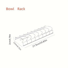 Stainless Steel Dish Drainer & Bowl Rack Kitchen Organizer