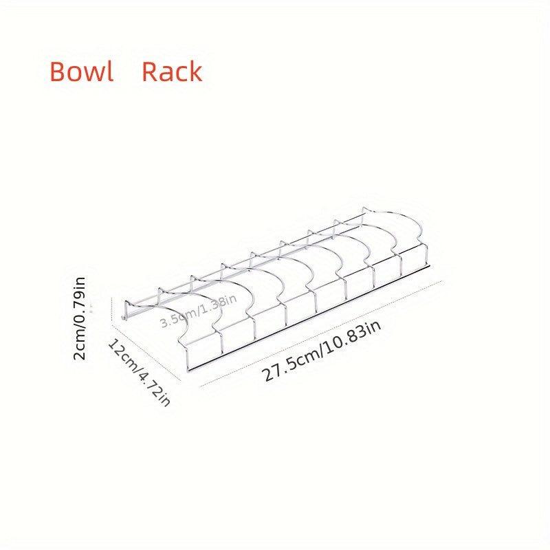 Stainless Steel Dish Drainer & Bowl Rack Kitchen Organizer