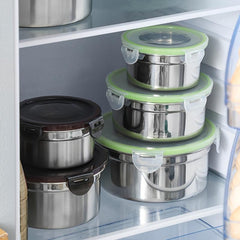 Durable Plastic Food Containers for Fridge & Freezer Organization