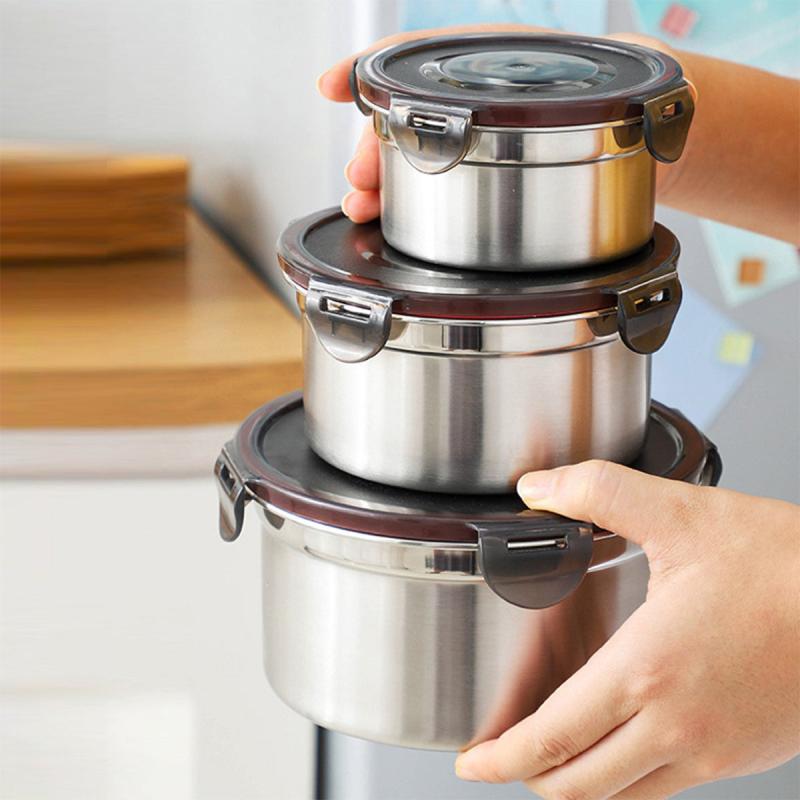 Durable Plastic Food Containers for Fridge & Freezer Organization