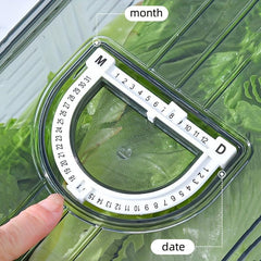 4pcs Refrigerator Fresh-keeping Box Organizer Bins with Lids and Handles