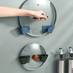 Adjustable Pot Lid Holder Wall Mount Organizer Saving Space Rack