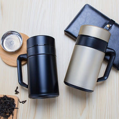 400ml Thermal Cup With Tea Infuser Stainless Steel Vacuum Insulated