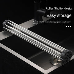 Stainless Steel Drain Rack and Drying Mat Kitchen Organizer