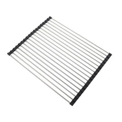 Stainless Steel Drain Rack and Drying Mat Kitchen Organizer