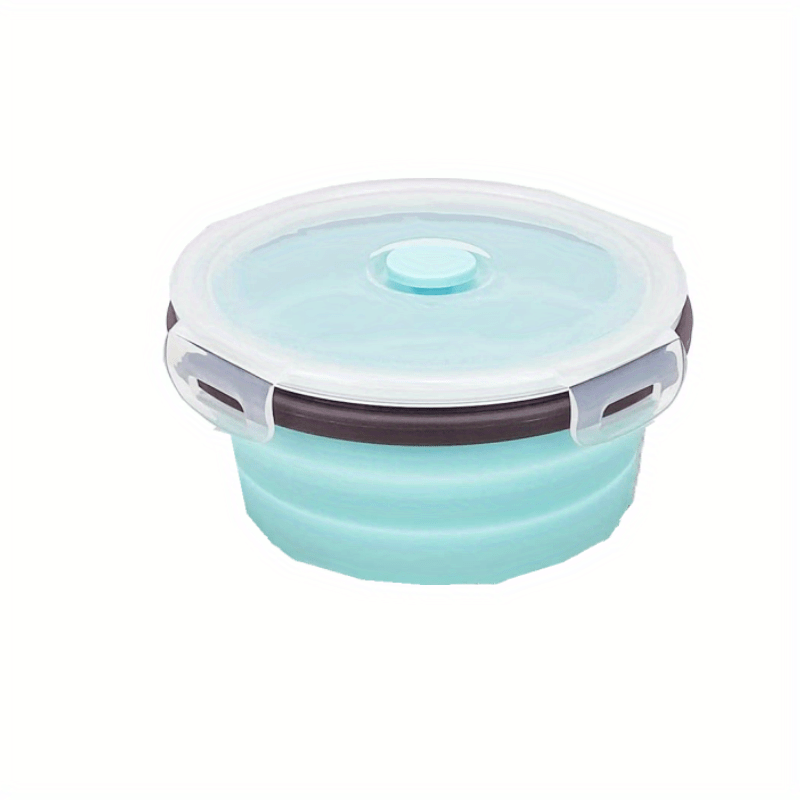 4pcs Leak proof Silicone Food Storage Container Foldable Lunch Box