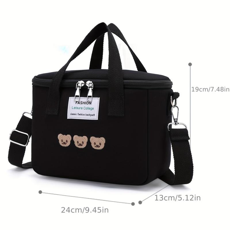 Bear Pattern Insulation Mommy Bag Diaper Storage Baby Care Essentials