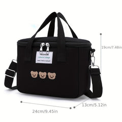 Bear Pattern Insulation Mommy Bag Diaper Storage Baby Care Essentials