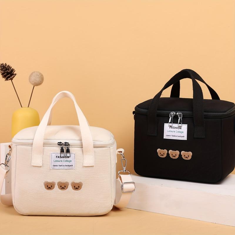 Bear Pattern Insulation Mommy Bag Diaper Storage Baby Care Essentials